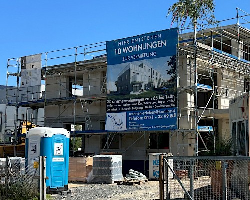 Bauvorhaben Mehrfamilienhaus mit Tiefgarage